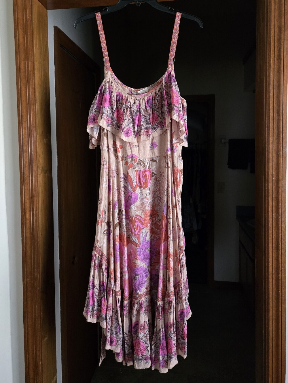 Spell Siren Song Strappy🩷🧡 Flamingo SZ XL NWT - Picture 14 of 15